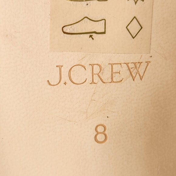 J.Crew Maison Navy Blue Crocodile-Embossed Italian Leather Loafers Work Classy - Picture 10 of 11